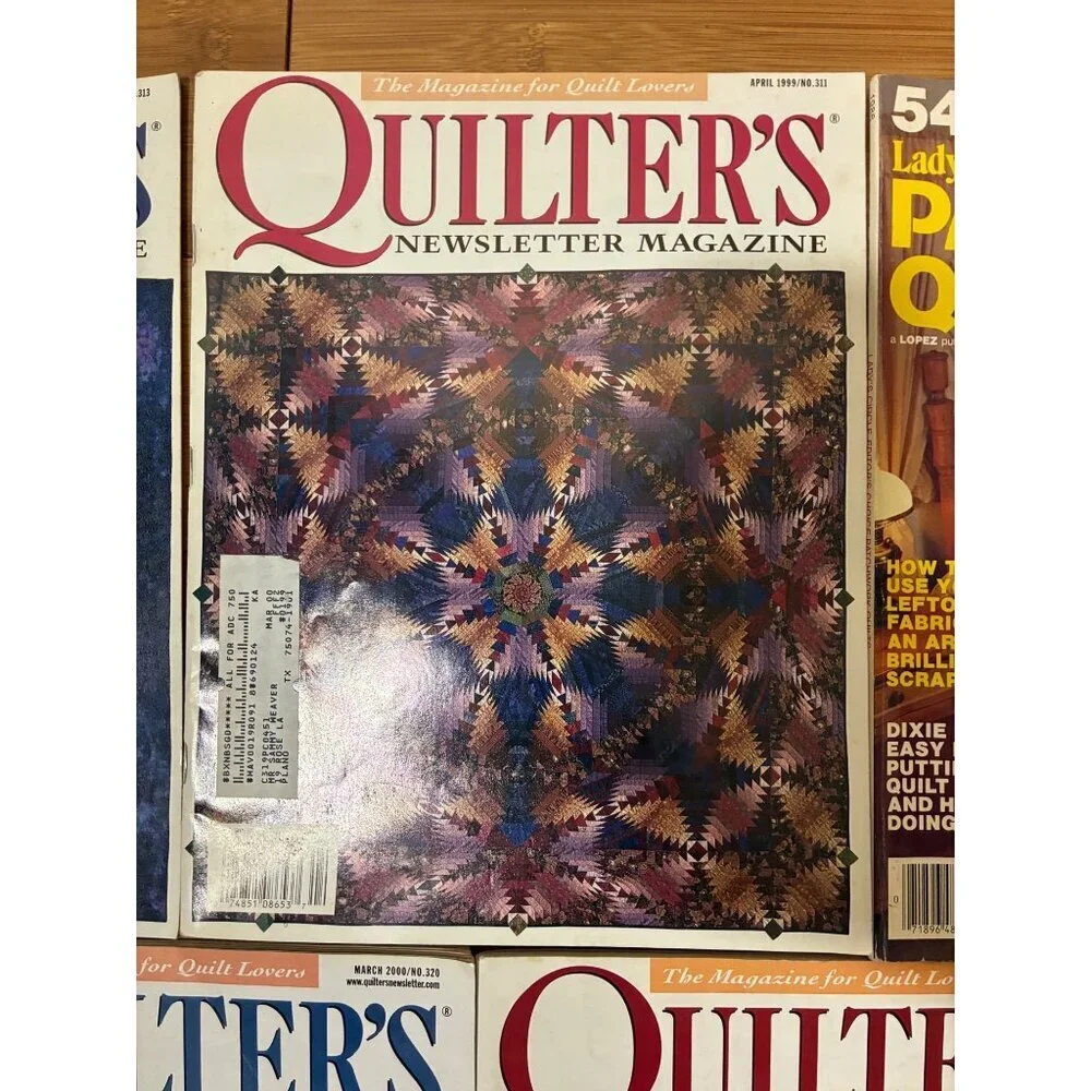 VTG Quilters Magazine Patchwork Quilts Bundle 5 Issues 1986-2000 Crafts DIY Y2K